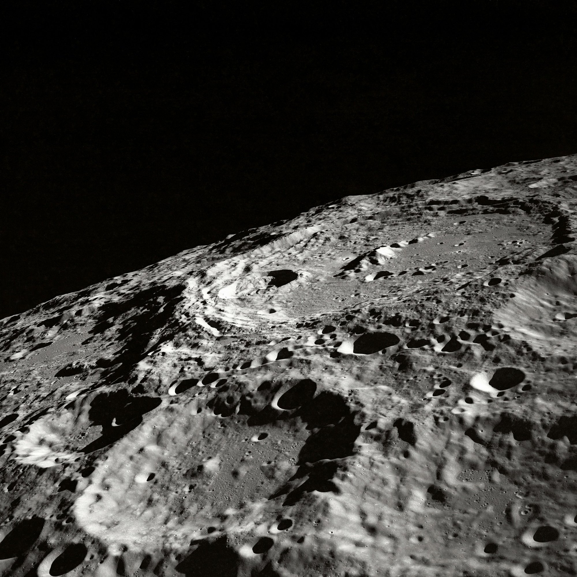 the moons surface